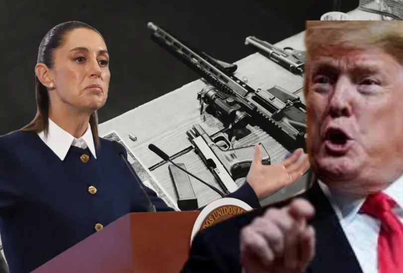 Sheinbaum exige a EE.UU. frenar tráfico de armas Sheinbaum exige a EE.UU. frenar tráfico de armas