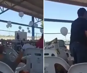 Balacera desata pánico en ceremonia de clausura en secundaria de BCS