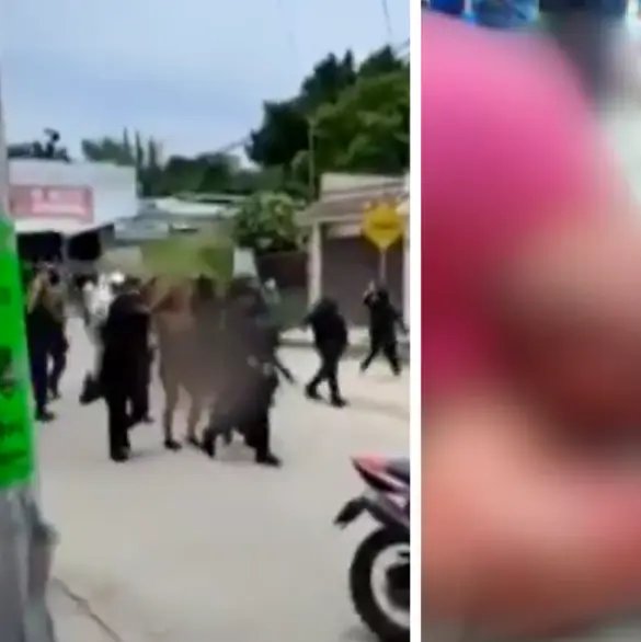 Obligan a mujer a caminar sin ropa y dan paliza a hombre por presunto robo