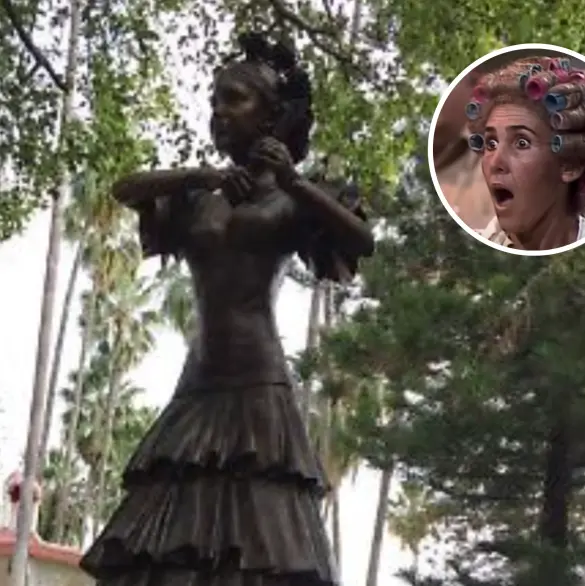 Convocan a retirar estatua de Florinda Meza en su pueblo natal; el evento ya tiene más de 60 mil interesados
