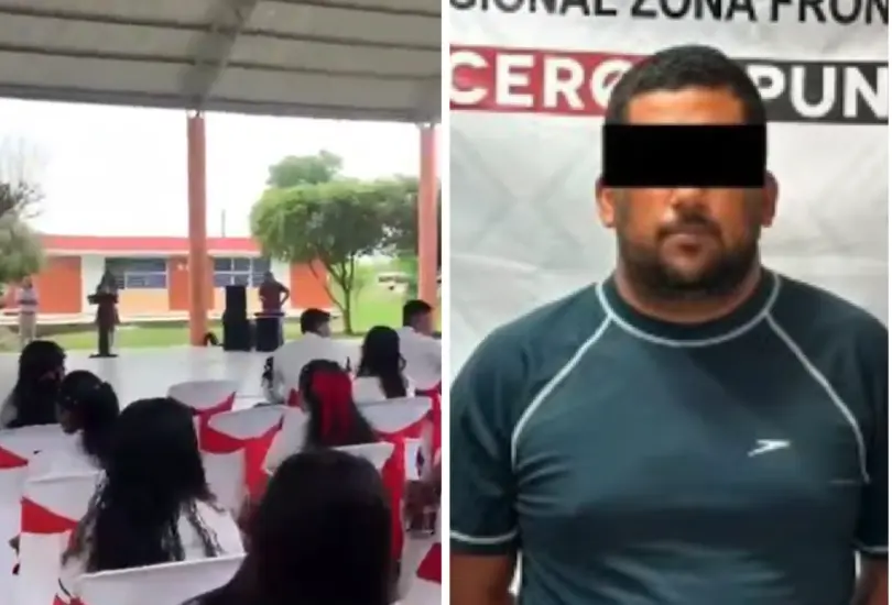 La joven, identificada como Claudia, tomó el micrófono para denunciar. La joven, identificada como Claudia, tomó el micrófono para denunciar.