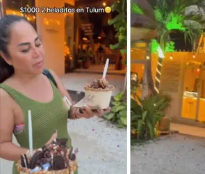 Turistas mexicanas exhiben a local en Tulum que les cobró mil pesos por dos helados