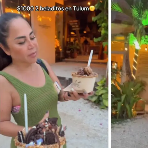 Turistas mexicanas exhiben a local en Tulum que les cobró mil pesos por dos helados