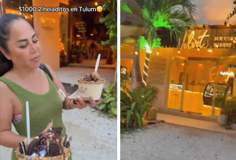 Helados en Tulum