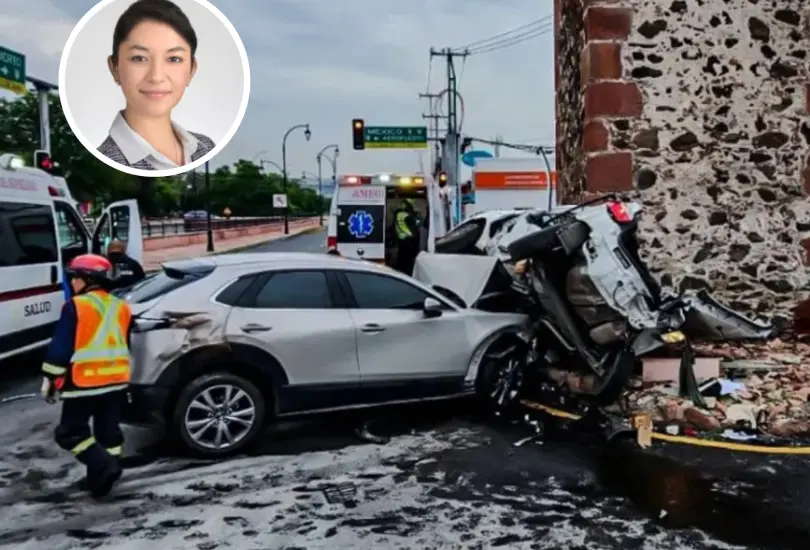 Mitzi y su novio fueron impactados por un auto conducido por una mujer en estado de ebriedad. Mitzi y su novio fueron impactados por un auto conducido por una mujer en estado de ebriedad.