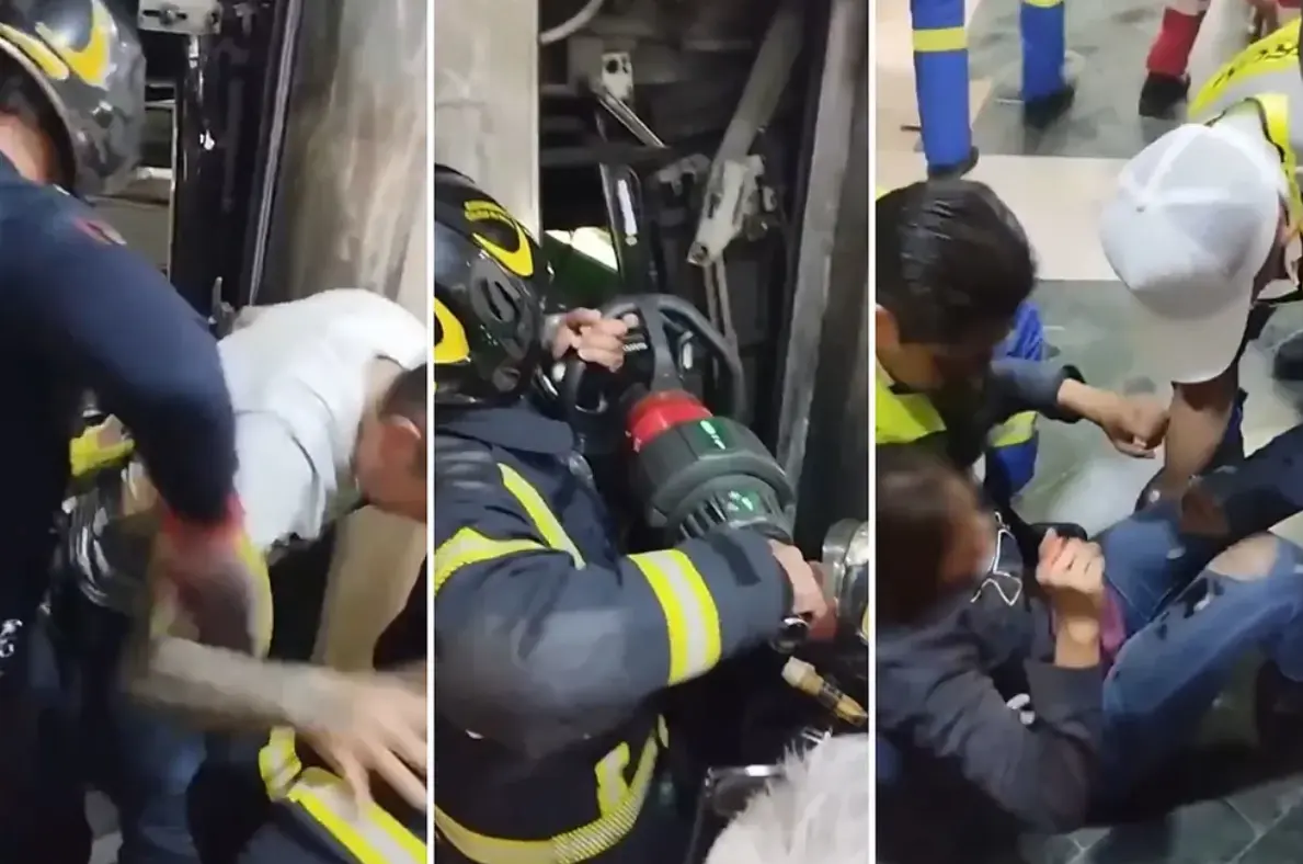 Momentos de terror vivieron las personas que se encontraban dentro del elevador. Especial