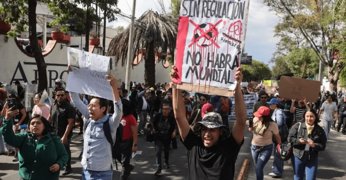  Así se vive la segunda marcha contra la gentrificación en CDMX. 