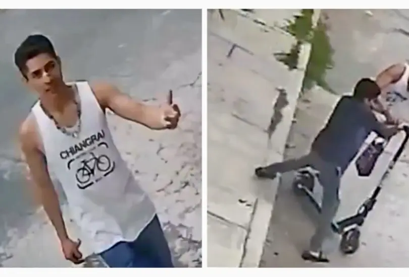 Con un jalador, abuelita defiende a su nieto de ladrón en Chalco