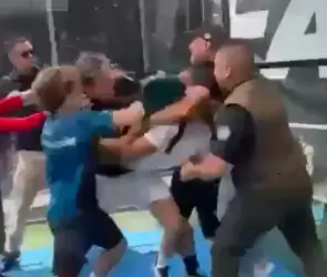 "¡Lo voy a matar!": Supuesto empresario y escoltas dan brutal golpiza a hombre en club Alfa Pádel