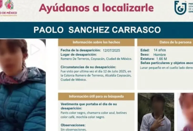 Paolo había sido reportado como desaparecido. Paolo había sido reportado como desaparecido.