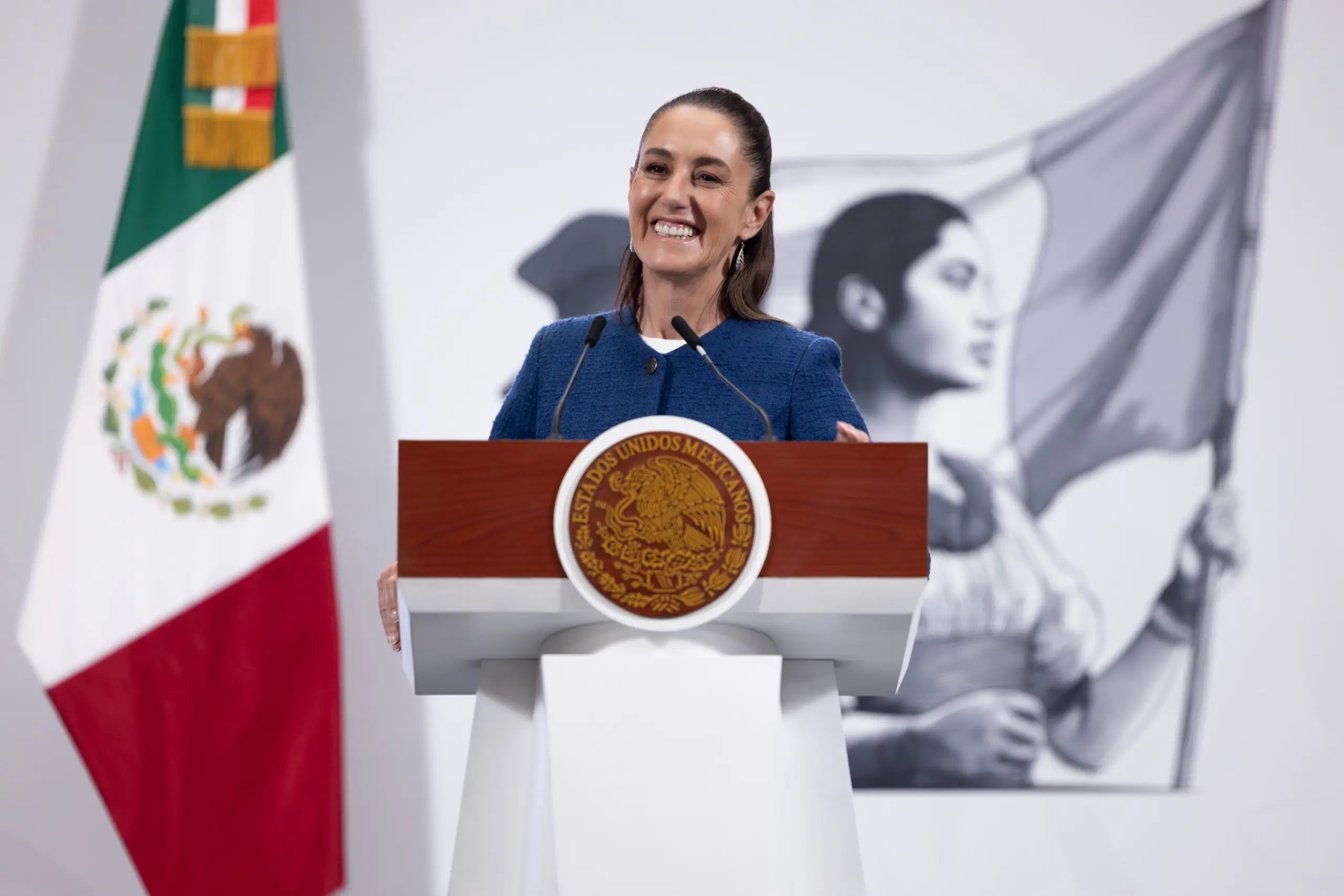 Sheinbaum presumió los resultados en materia de extorsión. Archivo.