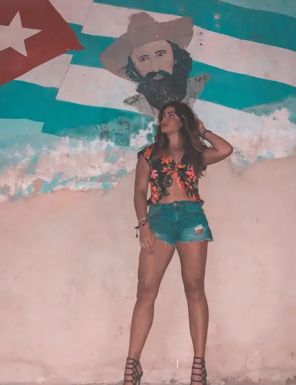 La alcaldesa fe criticada por su viaje a Cuba. Instagram.