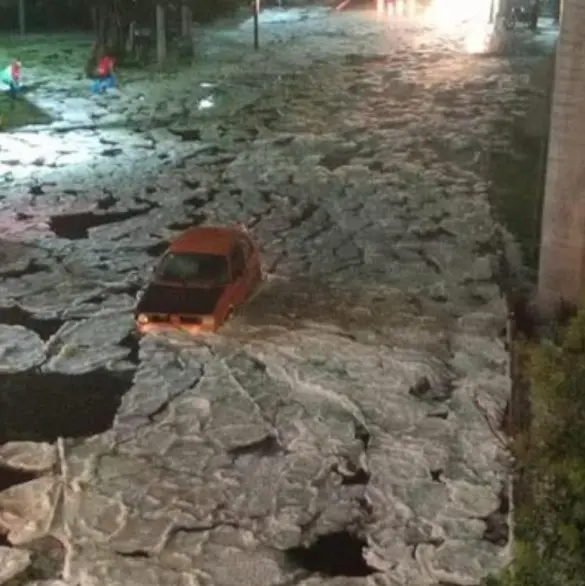 "Dios mío": Difunden imágenes impactantes de la tromba que cayó en la Ciudad de México