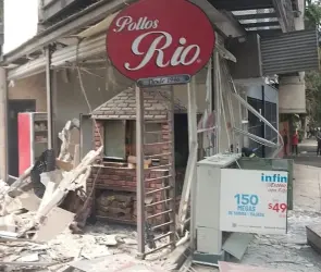 Así fue la explosión en la rosticería Pollos Río que dejó 2 heridos en la Condesa 