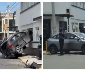 Mujer sale expulsada de camioneta tras choque a exceso de velocidad en Toluca
