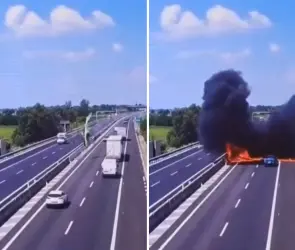 ¿Fue real? La verdad del video viral de la avioneta que explotó al caer en carretera