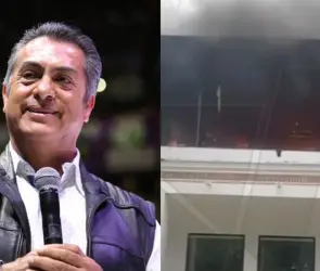Hombre irrumpe y prende fuego a la casa de "El Bronco" en Nuevo León