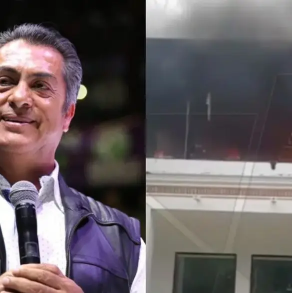 Hombre irrumpe y prende fuego a la casa de "El Bronco" en Nuevo León