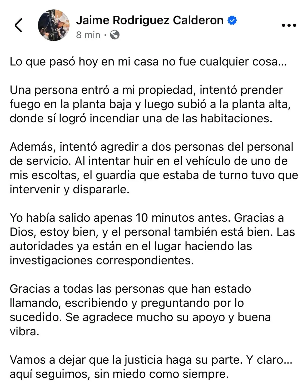 Comunicado de Especial