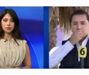Reportero sufre ataque de risa en plena transmisión en vivo en Canal 6