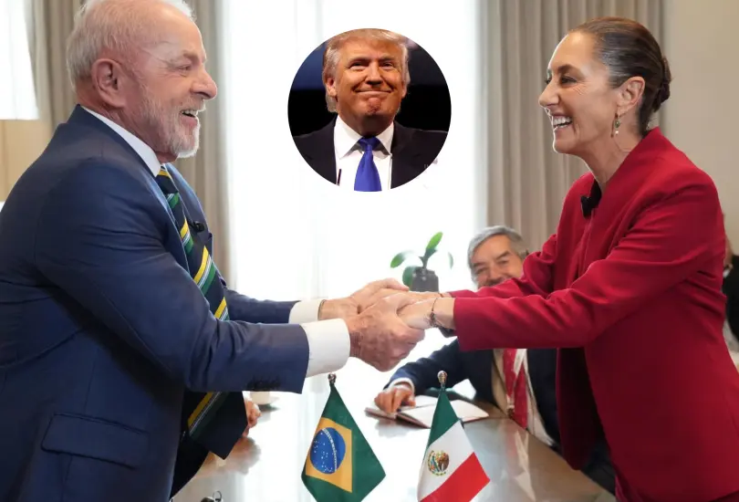 Lula da Silva junto a la presidenta Claudia Sheinbaum.