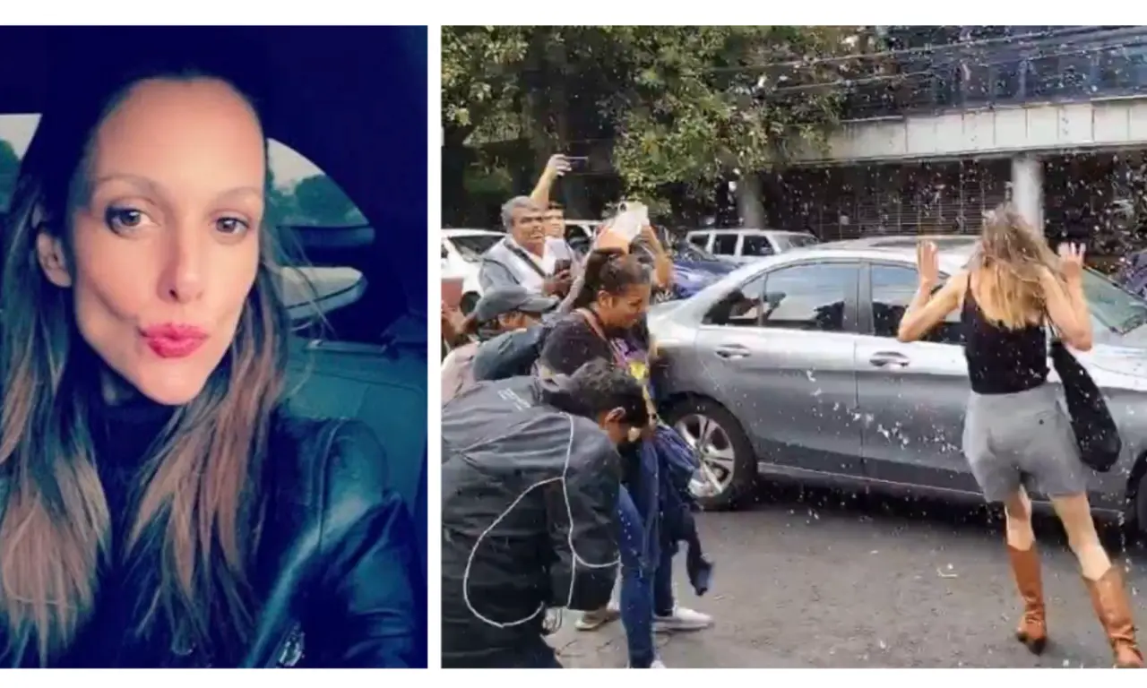  Termina audiencia de Ximena Pichel, alias “Lady Racista”; le arrojan agua al salir del tribunal 