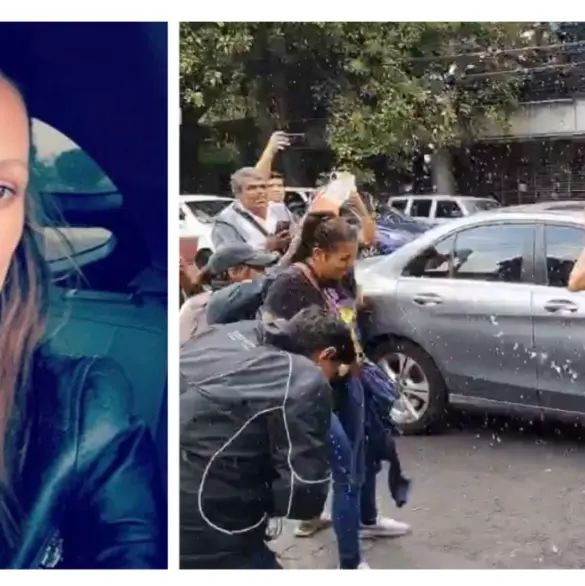 Termina audiencia de Ximena Pichel, alias "Lady Racista"; le arrojan agua al salir del tribunal