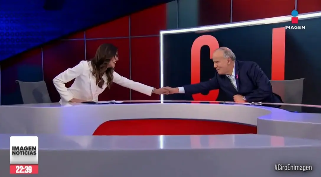 Claudia Mollinedo trabajó con Ciro Gómez Leyva. Especial.