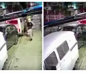 Familia sufre asalto frente a su casa; bajan a abuelita para llevarse el auto | VIDEO