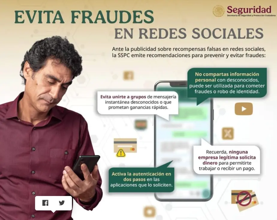 Recomendaciones de la Secretaría de Seguridad. Especial