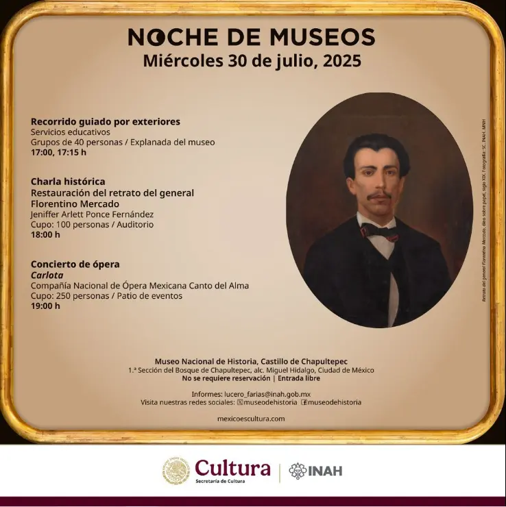 Hay diversas actividades preparadas para esta Noche de Museos. Facebook.