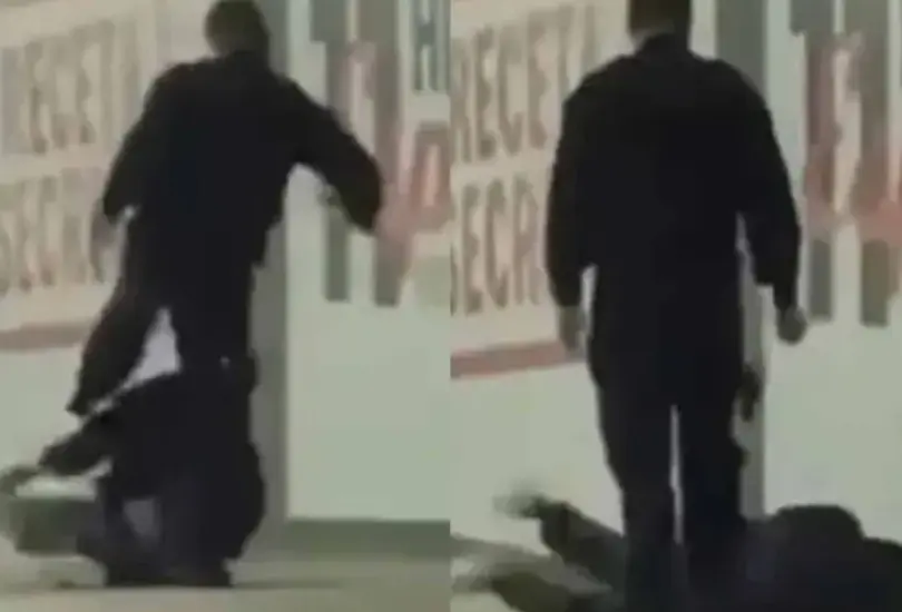 Policía de Tlaquepaque golpea brutalmente a indigente y causa indignación. Policía de Tlaquepaque golpea brutalmente a indigente y causa indignación.