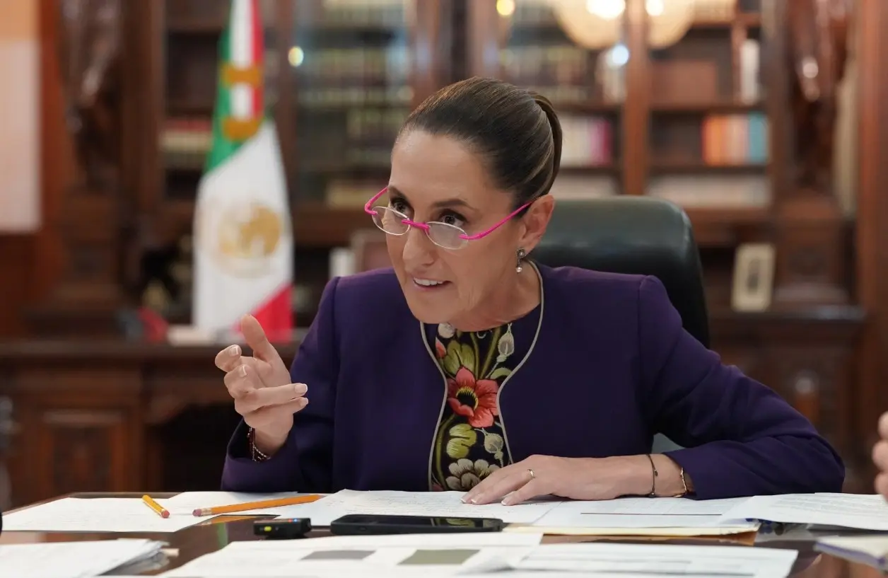 Sheinbaum en la llamada con Donald Trump. X: @Claudiashein.
