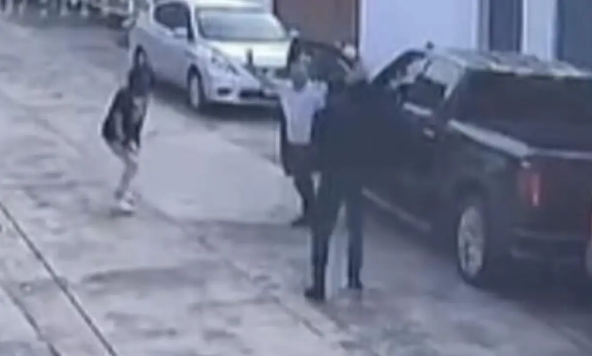  Así fue el momento exacto del atraco. 