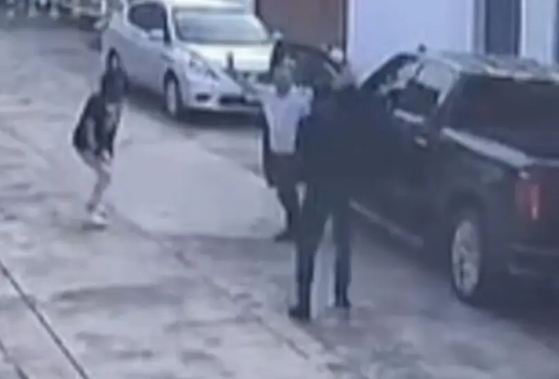 Así fue el momento exacto del atraco. Así fue el momento exacto del atraco.