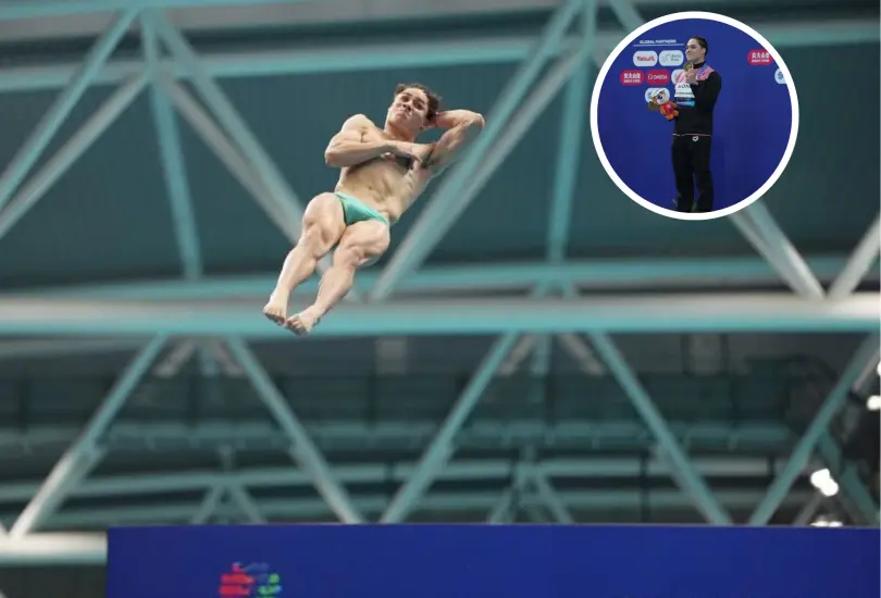 Osmar Olvera gana medalla de oro en campeonato mundial de clavados. Osmar Olvera gana medalla de oro en campeonato mundial de clavados.
