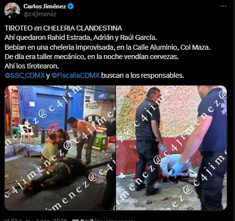 Balean a tres en chelería clandestina Especial