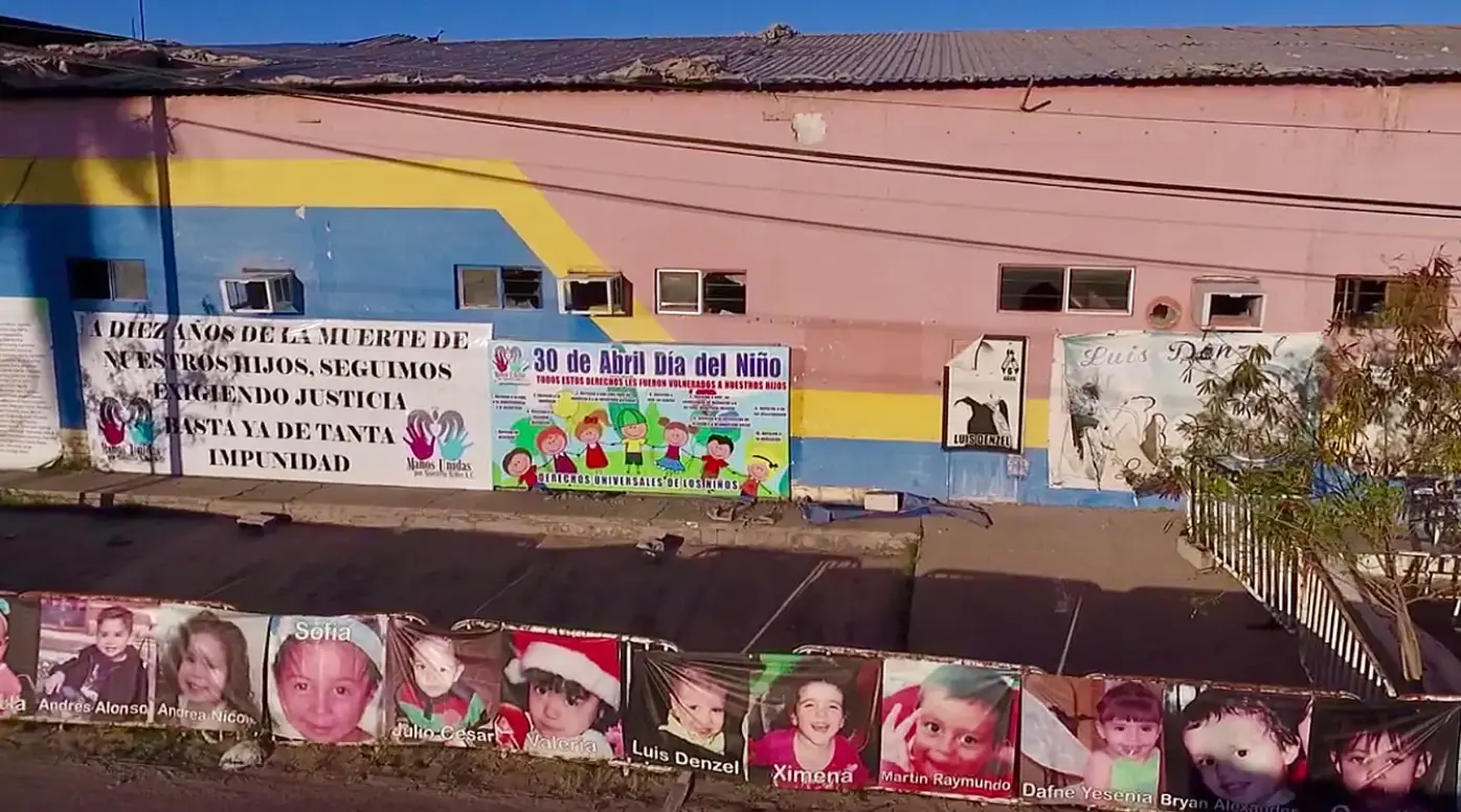 Imagen de archivo de la Guardería ABC en Hermosillo, Sonora, con los rostros de los niños que murieron durante un incendio en 2009. Especial