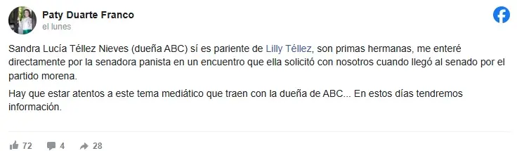 Revelan que Lilly Téllez sería prima de Sandra Lucía Téllez dueña de Guardería ABC Especial