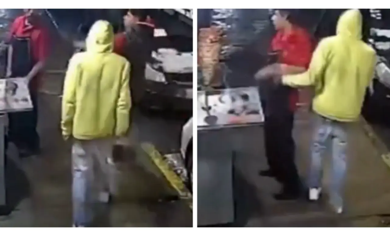  Violento asalto en taquería de Iztacalco queda grabado en video 