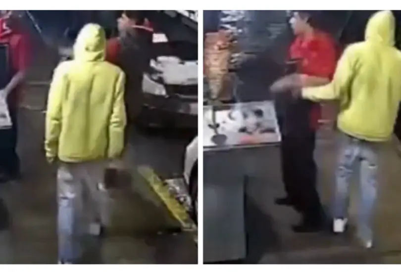 Violento asalto en taquería de Iztacalco queda grabado en video Violento asalto en taquería de Iztacalco queda grabado en video
