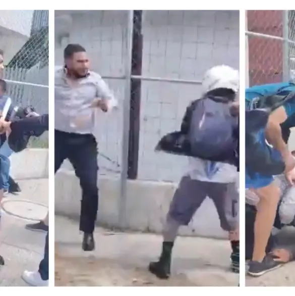 Abogado de Alex Marín agrede a motociclista tras choque vehicular