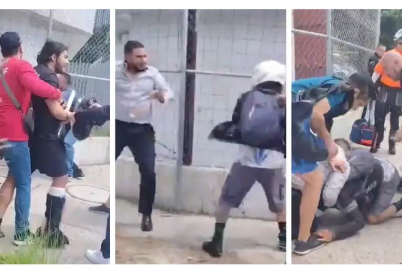 Abogado de Alex Marín agrede a motociclista tras choque vehicular Abogado de Alex Marín agrede a motociclista tras choque vehicular