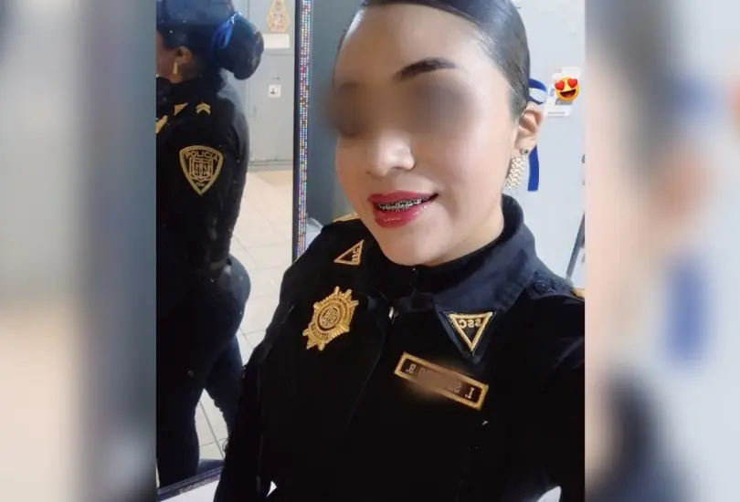 La policía, cuya imagen circula en redes sociales, negó ser la del video.