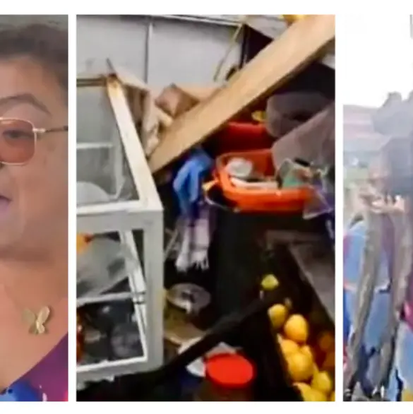"Lady Chupitos" destroza puesto de jugos porque no le pusieron alcohol | VIDEO