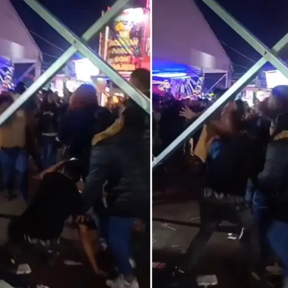 Se arma riña campal durante presentación de La Arrolladora en la Feria de Tulancingo 2025