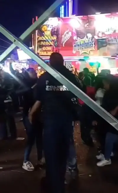 Videos difundidos en redes sociales mostraron empujones, jaloneos de cabello y golpes. Captura de pantalla.