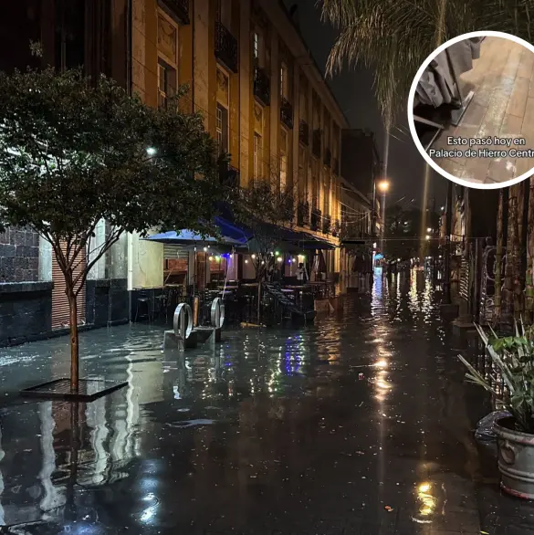 Así no ANLO: Explotan en redes por inundación en Palacio de Hierro