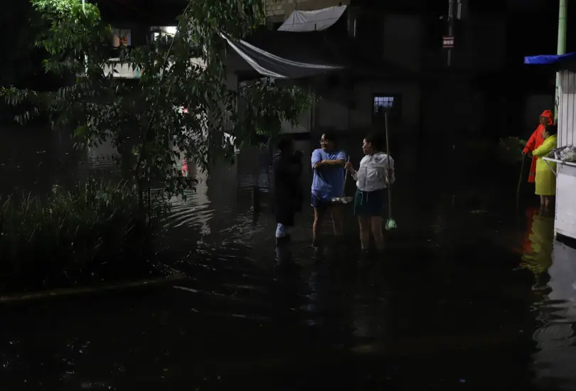 La ciudad de México quedó bajo el agua.