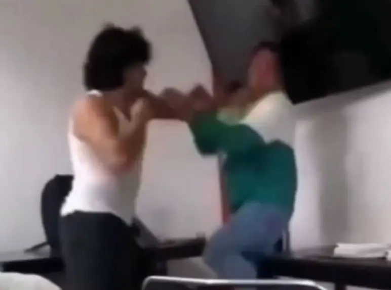 El video de la agresión se viralizó. Captura de pantalla.